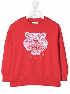 Kenzo Kids толстовка с узором Tiger