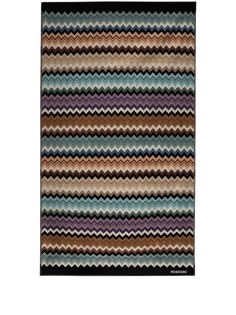Missoni Home пляжное полотенце Adam с узором зигзаг