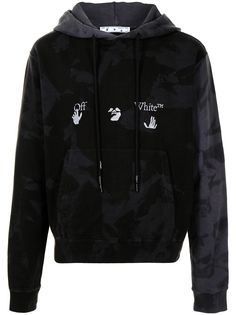 Off-White худи кроя слим с принтом тай-дай