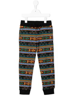 Kenzo Kids брюки с геометричным принтом и логотипом
