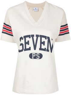 PS Paul Smith футболка с графичным принтом и V-образным вырезом