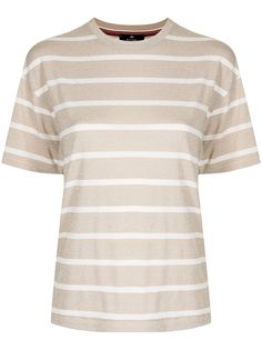 PS Paul Smith футболка в полоску с эффектом металлик