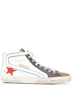 Golden Goose высокие кеды Slide