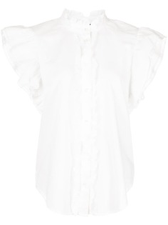 Veronica Beard рубашка Tenille с оборками