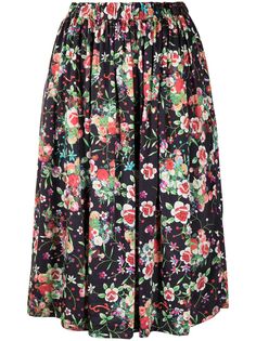 Comme Des Garçons Comme Des Garçons юбка с цветочным принтом
