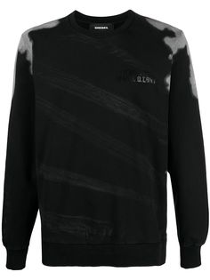Diesel толстовка с выбеленным эффектом
