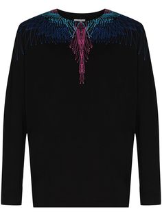 Marcelo Burlon County of Milan футболка Bezier Wings с длинными рукавами