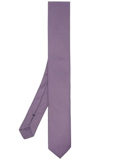 BOSS галстук с геометричным принтом