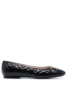 Tods стеганые балетки с логотипом Tod`S