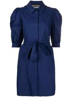 Boutique Moschino платье-рубашка с пышными рукавами