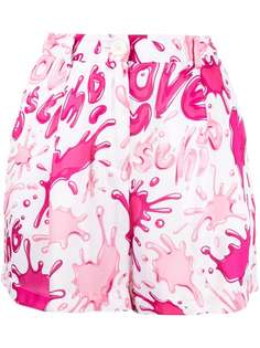 Love Moschino шорты с абстрактным принтом