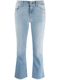 7 For All Mankind укороченные джинсы с заниженной талией