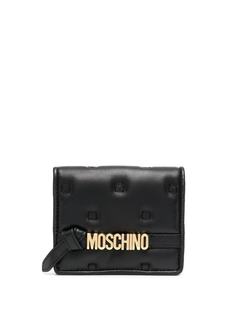 Moschino кошелек на кнопке с логотипом