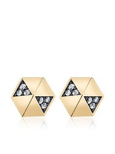 Harwell Godfrey серьги из желтого золота с бриллиантами