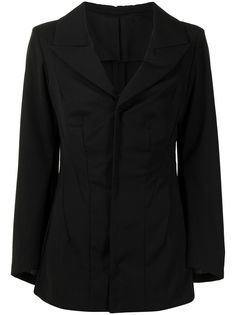 Yohji Yamamoto Pre-Owned однобортный блейзер с заостренными лацканами