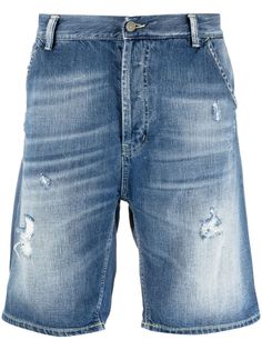 Dondup джинсовые шорты с прорезями