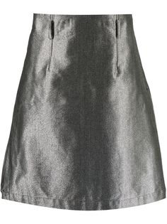 Comme Des Garçons Homme Plus юбка с эффектом металлик и ремешками