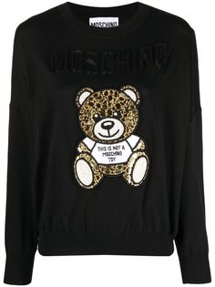 Moschino джемпер с бусинами