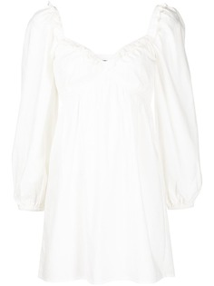 Reformation платье мини Vic с пышными рукавами