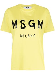 MSGM футболка с логотипом