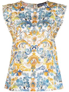 Versace Jeans Couture топ без рукавов с узором