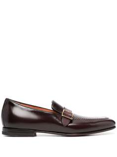 Santoni лоферы с пряжками