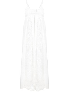 Pinko платье макси с кружевом