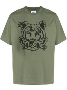 Kenzo футболка с принтом Bee a Tiger