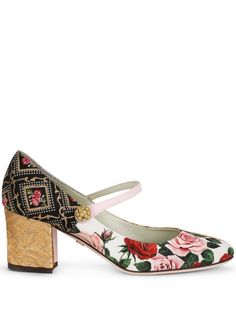 Dolce & Gabbana туфли Мэри Джейн в технике пэчворк