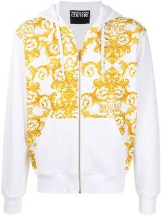 Versace Jeans Couture худи на молнии с принтом Barocco