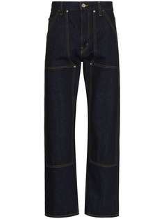 Helmut Lang прямые джинсы с завышенной талией