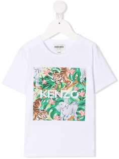 Kenzo Kids футболка с принтом