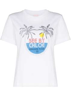 See by Chloé футболка Summer Tour