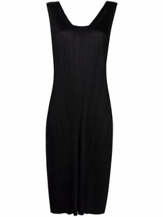 Pleats Please Issey Miyake плиссированное платье-трапеция