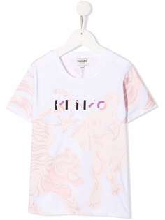 Kenzo Kids футболка из органического хлопка с принтом