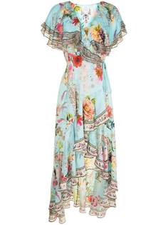 Camilla платье с оборками и цветочным принтом