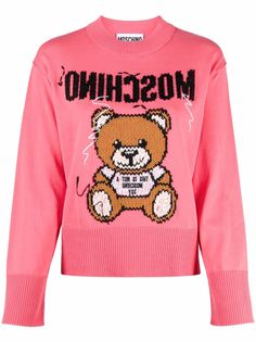 Moschino джемпер с вышивкой Teddy