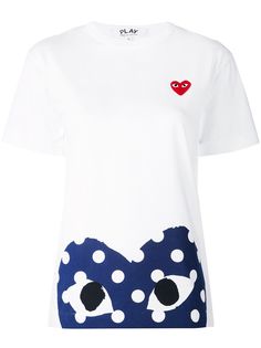 Comme Des Garçons Play футболка с логотипом