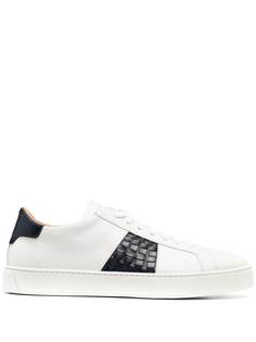 Santoni кеды в стиле колор-блок