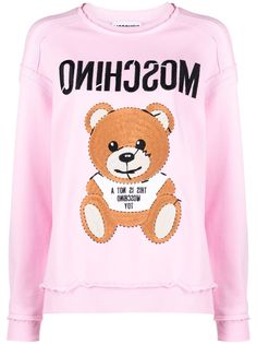 Moschino толстовка с вышивкой Teddy Bear