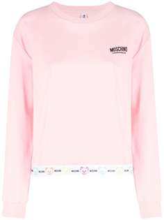 Moschino джемпер с длинными рукавами и логотипом