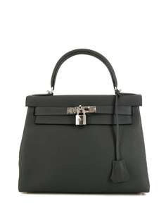 Hermès сумка Kelly 28 2019-го года с ручками и ремнем