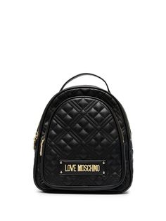 Love Moschino стеганый рюкзак