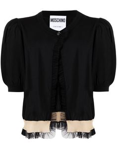Moschino кардиган Couture с оборками