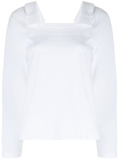 Comme Des Garçons Comme Des Garçons блузка с квадратным вырезом