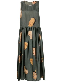 Uma Wang плиссированное платье Ardal