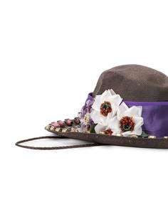 Dolce & Gabbana шляпа с цветочным декором