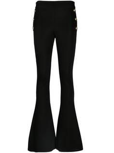 Balmain расклешенные трикотажные брюки