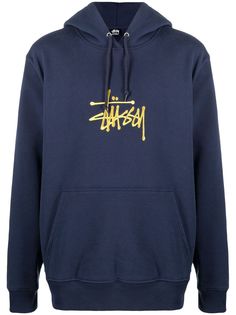 Stussy худи с вышитым логотипом