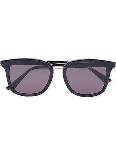 Gucci Eyewear солнцезащитные очки в трапециевидной оправе